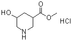 结构式 CAS# 1186663-43-3, 5-羟基-3-哌啶羧酸甲酯盐酸盐