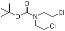 structure of CAS# 118753-70-1, N-Boc-N,N-bis(2-chloroethyl)amine;N,N-Bis(2-chloroethyl)carbamic acid tert-butyl ester