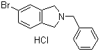 结构式 CAS# 1187830-70-1, 5-溴-2,3-二氢-2-(苯基甲基)-1H-异吲哚盐酸盐
