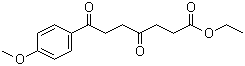 结构式 CAS# 1188265-06-6, 4,7-二氧代-7-(4-甲氧基苯基)庚酸乙酯
