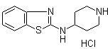 结构式 CAS# 1188265-79-3, N-4-哌啶基-2-氨基苯并噻唑盐酸盐