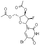 结构式 CAS# 1188522-91-9, 5-溴-2'-脱氧-2'-氟尿苷 3',5'-二乙酸酯