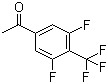 structure of CAS# 1189359-39-4, 3',5'-Difluoro-4'-(trifluoromethyl)acetophenone;1-[3,5-Difluoro-4-(trifluoromethyl)phenyl]ethanone