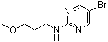 structure of CAS# 1189482-51-6, 5-Bromo-N-(3-methoxypropyl)-2-pyrimidinamine