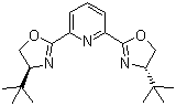 structure of CAS# 118949-63-6, 2,6-Bis[(4S)-4-tert-butyloxazolin-2-yl]pyridine;2,6-Bis[(4S)-4-(1,1-dimethylethyl)-4,5-dihydro-2-oxazolyl]pyridine