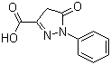 结构式 CAS# 119-18-6, 1-苯基-5-吡唑啉酮-3-羧酸