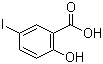 structure of CAS# 119-30-2, 5-Iodosalicylic acid;2-Hydroxy-5-iodobenzoic acid