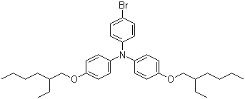 结构式 CAS# 1192035-51-0, 4-溴-N,N-双[4-(2-乙基己氧基)苯基]苯胺