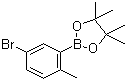 structure of CAS# 1192051-39-0, 5-Bromo-2-methylphenylboronic acid pinacol ester;2-(5-Bromo-2-methylphenyl)-4,4,5,5-tetramethyl-1,3,2-dioxaborolane