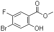 structure of CAS# 1193162-25-2, Methyl 4-bromo-5-fluoro-2-hydroxybenzoate
