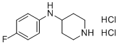 结构式 CAS# 1193389-70-6, N-(4-氟苯基)哌啶-4-胺二盐酸盐