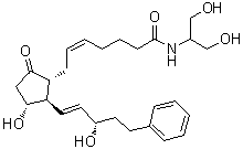 structure of CAS# 1193782-16-9, (5Z)-N-[2-Hydroxy-1-(hydroxymethyl)ethyl]-7-[(1R,2R,3R)-3-hydroxy-2-[(1E,3S)-3-hydroxy-5-phenyl-1-penten-1-yl]-5-oxocyclopentyl]-5-heptenamide