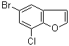 结构式 CAS# 1194375-29-5, 5-溴-7-氯-苯并呋喃