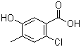 structure of CAS# 1195344-56-9, 2-Chloro-5-hydroxy-4-methylbenzoic acid