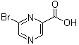 结构式 CAS# 1196151-53-7, 6-溴吡嗪-2-羧酸