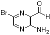 structure of CAS# 1196156-63-4, 3-Amino-6-bromo-2-pyrazinecarboxaldehyde