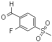 结构式 CAS# 1197193-11-5, 2-氟-4-(甲基磺酰基)苯甲醛