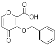 结构式 CAS# 119736-16-2, 3-苄氧基-4-氧代-4H-吡喃-2-羧酸