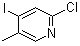 结构式 CAS# 1197957-18-8, 2-氯-4-碘-5-甲基吡啶