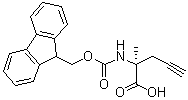 structure of CAS# 1198791-58-0, (2S)-2-[[(9H-Fluoren-9-ylmethoxy)carbonyl]amino]-2-methyl-4-pentynoic acid