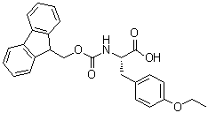 结构式 CAS# 119894-20-1, O-乙基-N-[芴甲氧羰基]-L-酪氨酸