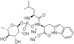 结构式 CAS# 119942-99-3, 膦酰二肽钠