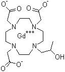 结构式 CAS# 120066-54-8, 钆特醇; 10-(2-羟基丙基)-1,4,7,10-四氮杂环十二烷-1,4,7-三乙酸钆