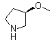 结构式 CAS# 120099-61-8, (S)-3-甲氧基吡咯烷