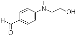 structure of CAS# 1201-91-8, N-Methyl-N-(2-hydroxyethyl)-4-aminobenzaldehyde;N-Hydroxyethyl-N-methyl-4-aminobenzaldehyde