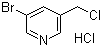 structure of CAS# 120277-69-2, 3-Bromo-5-(chloromethyl)pyridine hydrochloride