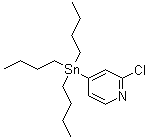结构式 CAS# 1204580-73-3, 2-氯-4-(三丁基锡烷基)吡啶