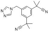 structure of CAS# 120511-92-4, Anastrozole EP Impurity G;2,2'-[5-(4H-1,2,4-triazol-4-ylmethyl)-1,3-phenylene]bis(2-methylpropanenitrile)