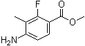 structure of CAS# 1206680-26-3, 4-Amino-2-fluoro-3-methylbenzoic acid methyl ester