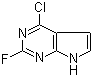 structure of CAS# 1206825-32-2, 4-Chloro-2-fluoro-7H-pyrrolo[2,3-d]pyrimidine