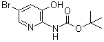 结构式 CAS# 1207175-73-2, 5-溴-3-羟基吡啶-2-基氨基甲酸叔丁酯