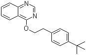 结构式 CAS# 120928-09-8, 喹螨醚; 4-[[4-叔丁基苯基]乙氧基]喹唑啉