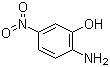 结构式 CAS# 121-88-0, 2-氨基-5-硝基苯酚
