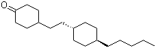 结构式 CAS# 121040-08-2, 反式-4-[2-(4-戊基环己基)乙基]环己酮