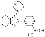 结构式 CAS# 1214723-26-8, [3-(1-苯基-1H-苯并咪唑-2-基)苯基]硼酸