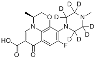 结构式 CAS# 1217716-71-6, 左氧氟沙星-d8