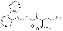 structure of CAS# 1217852-49-7, (2S)-2-[[(9H-Fluoren-9-ylmethoxy)carbonyl]amino]-4-(methylseleno)butanoic acid
