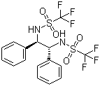 结构式 CAS# 121788-73-6, (R,R)-N,N'-双(三氟甲磺酰基)-1,2-二苯基乙二胺