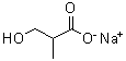 structure of CAS# 1219589-99-7, 3-Hydroxy-2-methylpropanoic acid sodium salt (1:1)