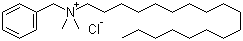 Stearyldimethylbenzylammonium chloride molecular structure (CAS 122-19-0)
