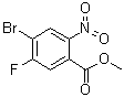 structure of CAS# 1220886-29-2, Methyl 4-bromo-5-fluoro-2-nitrobenzoate