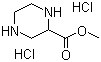 结构式 CAS# 122323-88-0, 2-哌嗪甲酸甲酯二盐酸盐