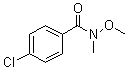 structure of CAS# 122334-37-6, 4-Chloro-N-methyl-N-methoxybenzamide;N-Methoxy-N-methyl-4-chlorobenzamide