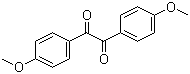 结构式 CAS# 1226-42-2, 4,4'-二甲氧基苯偶酰; 茴香偶酰