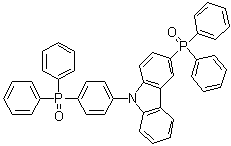 structure of CAS# 1226860-68-9, 3-Diphenylphosphinyl-9-(4'-diphenylphosphinylphenyl)carbazole