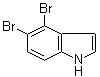 结构式 CAS# 1227571-79-0, 4,5-二溴-1H-吲哚